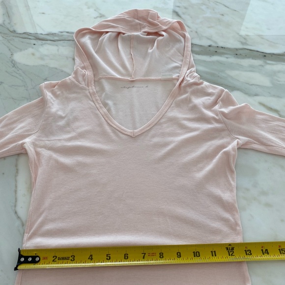 STEPHANIE B PINK HOODIE LONG SLEEVE T-SHIRT SIZE S - Picture 4 of 8